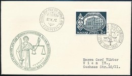 1967 300 éves Az ELTE Jogi Kara Vágott Bélyeg FDC-n - Sonstige & Ohne Zuordnung