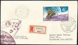 1967 Vénusz 4 Vágott Bélyeg Ajánlott FDC-n - Sonstige & Ohne Zuordnung