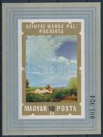 ** 1974 Festmény (XIII.)  -Szinyei Merse Pál Vágott Blokk (4.000) - Sonstige & Ohne Zuordnung