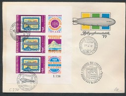 1977 Bélyegbemutatók Vágott Blokk FDC-n (4.000) - Sonstige & Ohne Zuordnung