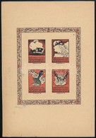 1939 Bélyeggyűjtési Propaganda Emlékív Próbanyomata (12.000) Nemzetközi Vásár Alkalmi Bélyegzéssel - Andere & Zonder Classificatie