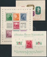 ** O 3 Vegyes Minőségű Magyar Blokk 1938-1941 - Sonstige & Ohne Zuordnung