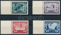 ** Ausztria 1933 FIS ívszéli Sor, Postatiszta, Eredeti Gumival 12g Pici Sarokfog Hiba / Mi 551-554 Margin Set, Mint Neve - Other & Unclassified