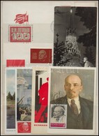 ** O Lenin Motívum Gyűjtemény, Benne Kb 100 Db Bélyeg + 10 Klf Blokk + 30 Klf CM, Boríték, Stb - Sonstige & Ohne Zuordnung