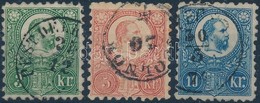 O 1871 Réznyomat 3kr, 5kr, 10kr - Andere & Zonder Classificatie