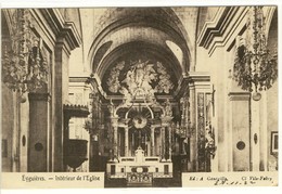 Carte Postale Ancienne Eyguières - Intérieur De L'Eglise - Eyguieres