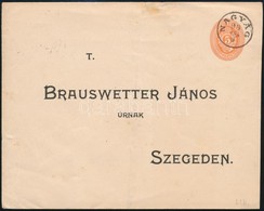 1898 5kr Díjjegyes Boríték / PS-cover ,,NAGYÁG' - ,,SZEGED' - Autres & Non Classés