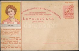 1900 2kr Millenniumi Díjjegyes Képeslap Török Bankház Felülnyomással, Használatlan - Autres & Non Classés