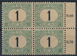 ** 1903 Zöldportó 1f ívszéli Négyestömb (4.000) - Other & Unclassified