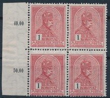 ** 1913 Turul 1K ívszéli Négyestömb (5.600) - Other & Unclassified