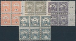 ** 1913 3 Db Turul Négyestömb és 1 Hatostömb - Altri & Non Classificati