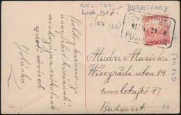 1917 Képeslap Arató 10f Bérmentesítéssel '(DER)ZSTOMAJ' Postaügynökségi Bélyegzéssel - Sonstige & Ohne Zuordnung