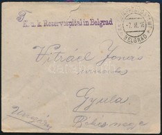 1916 Tábori Posta Levél 'K.u.k. Reservespital In Belgrad' + 'EP BELGRAD C' - Autres & Non Classés