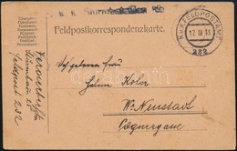 1918 Tábori Posta Levelezőlap / Field Postcard 'K.k. Sturmbataillon' + 'FP 282' - Autres & Non Classés