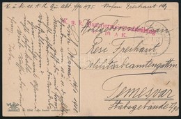 1918 Tábori Posta Képeslap 'K.u.k. Quartiermeisterabteilung Des 10.A.K.' + 'FP 475' - Autres & Non Classés