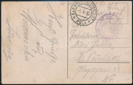 1916 Képeslap Haditengerészeti Postával / Postcard 'K.U.K. KRIEGSMARINE S.M. BOOT 78T' - Altri & Non Classificati