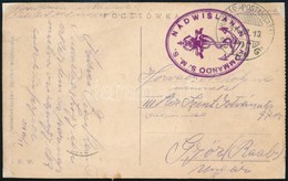 1916 Varsói Képeslap / Warsaw Postcard 'KOMMANDO S.M.S. NADWISLANIN' + 'HP 125' - Andere & Zonder Classificatie