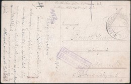 1918 Képeslap / Postcard 'K.u.k. Marinespital Pola / Briefzensur' - Other & Unclassified