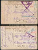 1916-1917 2 Db Hadifogoly Képeslap Troickoszavszk Hadifogolytáborból - Other & Unclassified