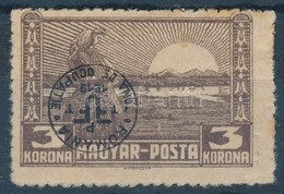 * Debrecen II. 1920 3K Fordított Felülnyomással és Bodor Vizsgálójellel (17.500) - Sonstige & Ohne Zuordnung