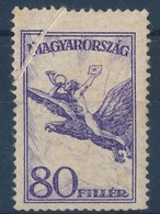 * 1927 Repülő 80f Papírránccal - Andere & Zonder Classificatie