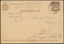 1932 10f Díjjegyes Levelezőlap 'SOPRON-GYŐR 58' Mozgóposta Bélyegzéssel - Andere & Zonder Classificatie