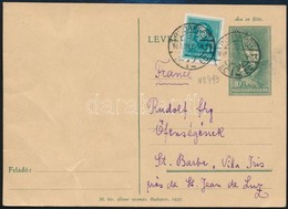 1935 Rudolf Főhercegnek Franciaországba Címzett Levelezőlap - Other & Unclassified