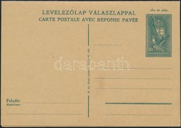 1941 Levelezőlap Válaszlappal (félig Használt) - Otros & Sin Clasificación