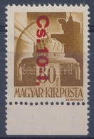 ** 1946 Betűs Cs.10-I. Visszavont Csomagbélyeg, ívszéli - Altri & Non Classificati