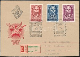 1951 Gorkij Sor Ajánlott FDC-n Amerikába - Sonstige & Ohne Zuordnung