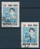 O 1963 Vöröskereszt (V.) 40f ,,1 Orrlyuk' Tévnyomat + Támpéldány - Other & Unclassified