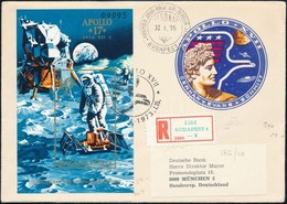 1973 Apolló Vágott Blokk FDC-n - Autres & Non Classés