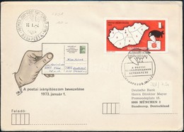 1973 Postai Irányítószám-rendszer Vágott Bélyeg FDC-n - Sonstige & Ohne Zuordnung