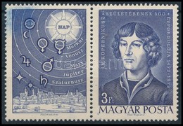 ** 1973 Kopernikusz Bélyeg Festékelkenődéssel A Szelvényen - Andere & Zonder Classificatie