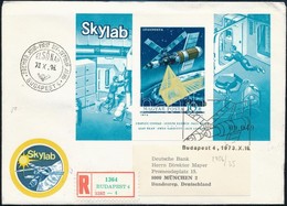 1973 Skylab Vágott Blokk Ajánlott FDC-n - Andere & Zonder Classificatie