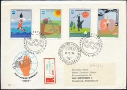 1975 Környezetvédelem Vágott Sor 2 Db Ajánlott FDC-n - Autres & Non Classés