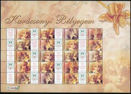 ** 2004 Karácsonyi Bélyegem - Angyalkák Promóciós Teljes ív (11.000) - Autres & Non Classés