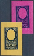 ** 1938/5a + 5b Siófoki IV. Nemzetközi Sporthét Emlékív 2 Klf Fázisnyomata Középrész Nélkül (16.000+) - Andere & Zonder Classificatie