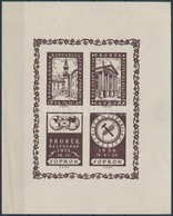 ** 1938/6a Soproni PROBÉK Bélyegnap és Kiállítás Emlékív (7.000) - Andere & Zonder Classificatie