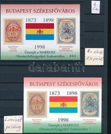 ** 1998 3 Db Budapest Székesfőváros Emlékív (az Egyik 001-es Sorszámmal, A Másik Laminált Példány) + 100 éve Egyesült Pe - Andere & Zonder Classificatie