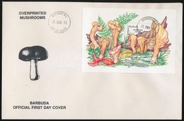 1993 Gomba ívszéli Sor Mi 1444-1451 + Blokksor Mi 201-202 3 Db FDC-n - Sonstige & Ohne Zuordnung