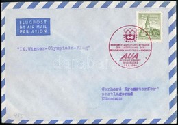 1964 Légi Levél Alkalmi Innsbruck Olimpiai Bélyegzéssel - Other & Unclassified