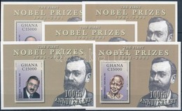 ** 2002 100 éves A Nobel-díj Kisívsor+blokksor HUNGARIKA (Oláh György Vegyész) Mi 3373-3390+424-428 - Andere & Zonder Classificatie