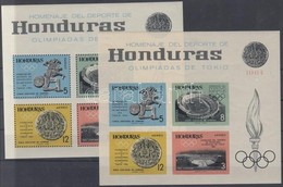 ** 1964 Tokiói Olimpia Mi 607-615 + Blokk 6 A+B - Other & Unclassified