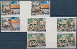 ** 1971 Prisayane-tájképek 2 ívközéprészes Vágott Négyestömb (sor) Mi 329-330 - Other & Unclassified