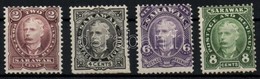 * Sarawak 1895 Forgalmi Sor (4C Betapadással) Mi 22-25 - Altri & Non Classificati