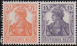 Deutsches  Reich   .    Michel   .     W 12    .    (*)      .        Kein Gummi  .   /  .   No Gum - Zusammendrucke