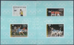 ** 1983 Nyári Olimpia Vágott Sor Blokkformában Mi 846-849 - Altri & Non Classificati