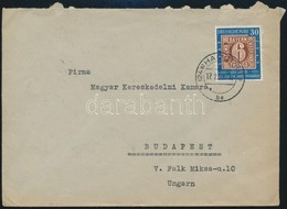 1950 Levél Budapestre / Mi 115 Single Franking On Cover To Hungary - Other & Unclassified