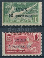 * 1924 Nyári Olimpia: Párizs (I.) Felülnyomással / Summer Olympics (I.) With Overprint Mi 227-228 - Altri & Non Classificati